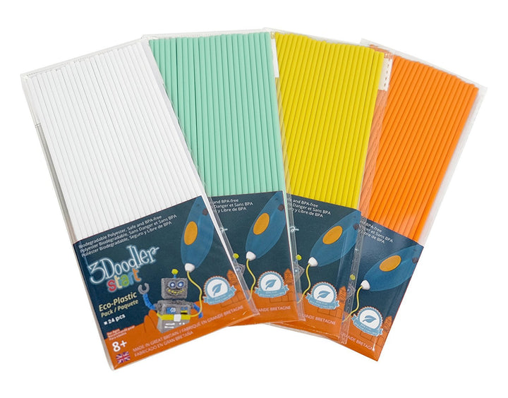 3Doodler Start Eco-Plastic Bundle Summer Splash (4-Pack Bundle)