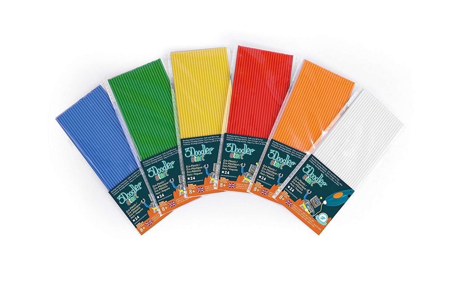 3Doodler Start Eco-Plastic Bundle Really Rainbow (6-Pack Bundle)