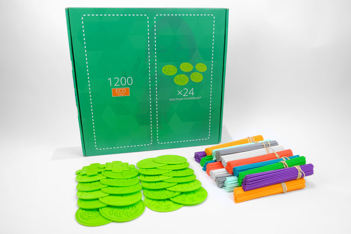 3Doodler Start EDU - Plastic + DoodleBlock Case (1,200 strands + 24 Assorted DoodleBlocks)